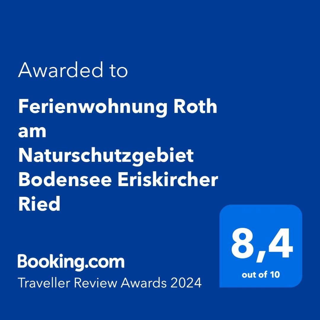 Ferienwohnung Roth Am Naturschutzgebiet Bodensee Eriskircher Ried Kültér fotó